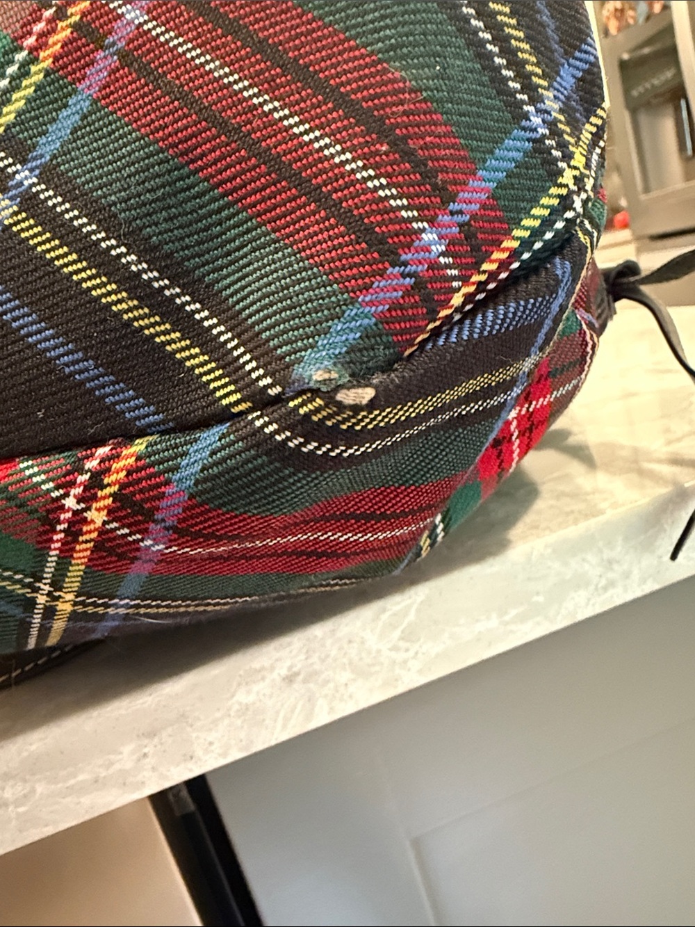 Dooney and Bourke black Victoria Tartan tote - Picture 5 of 8